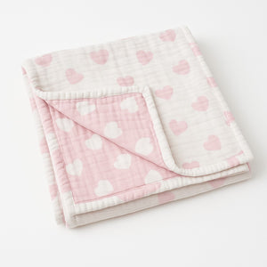 Crib Hearts Baby Blanket