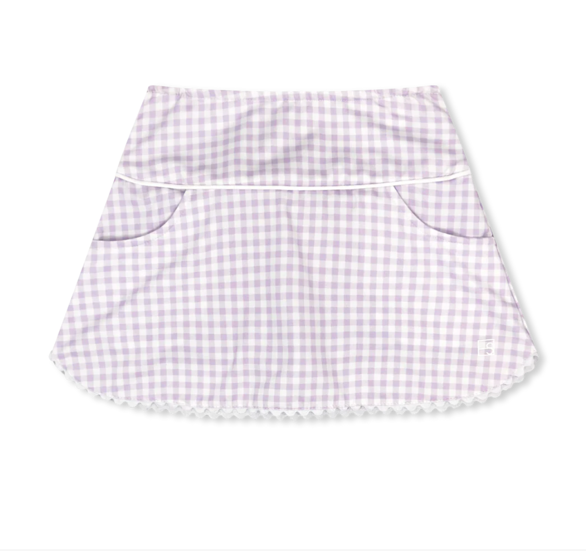 Tiffany Skort-Red/Purple/Royal Gingham