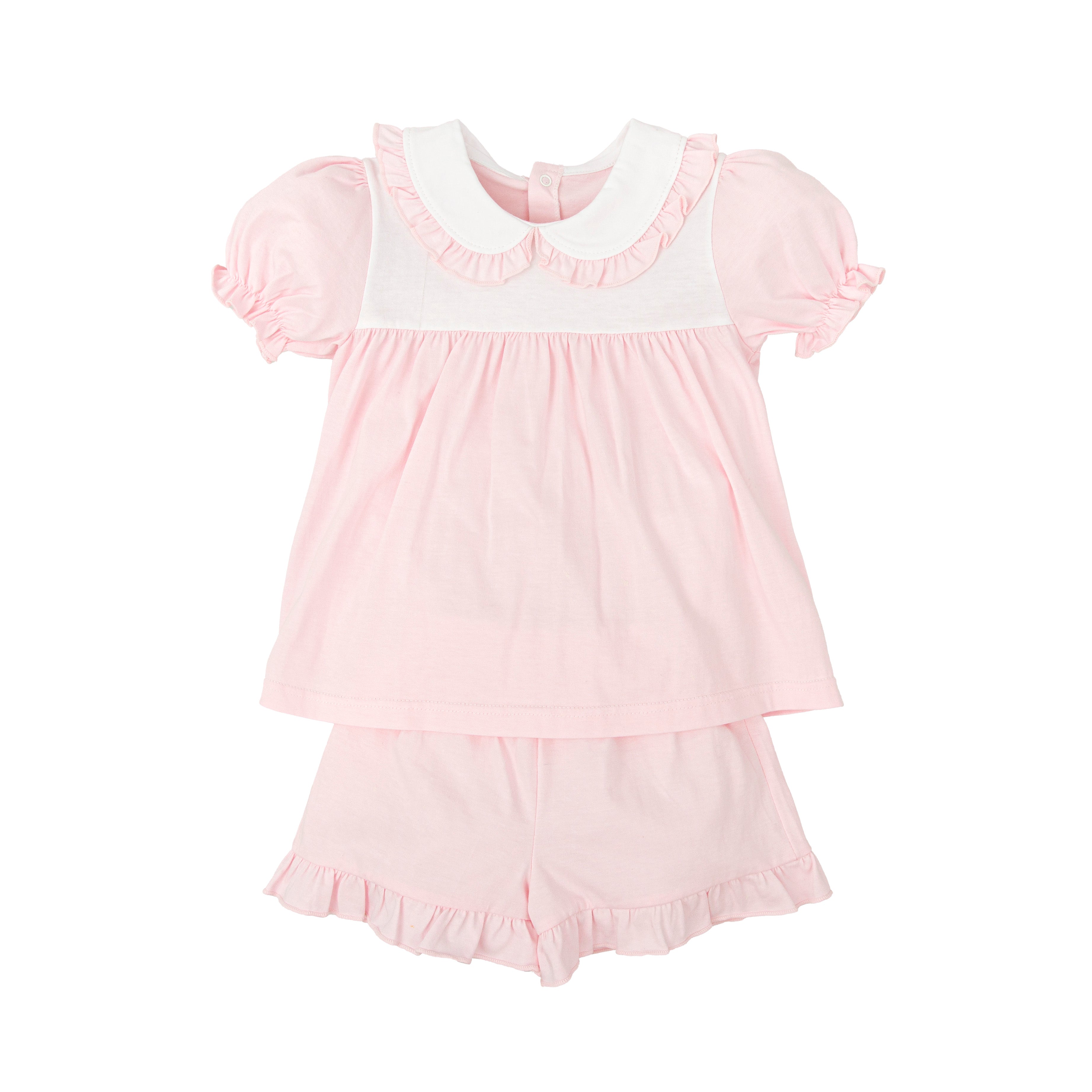 Pink Knit Short Set