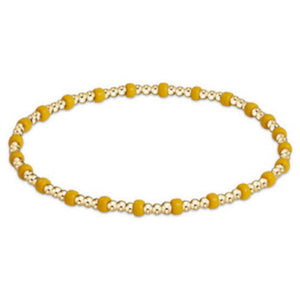 Golden Yellow Gameday Hope Gold Sincerity Bracelet