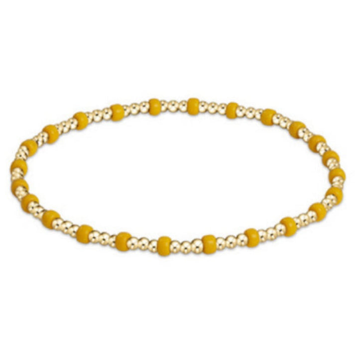 E Newton Golden Yellow Gameday Hope Unwritten Bracelet