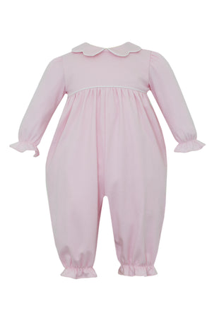 Pink Knit Long Bubble w/ Scallop