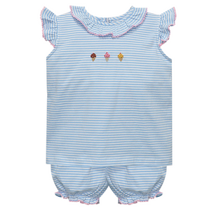 Blue Gemma Scoop of Ice Cream Bloomer Set