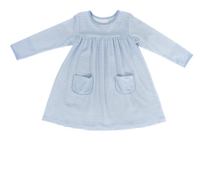 Lennon Light Blue Stripe Dress