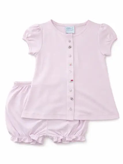 Pale Pink Football Season Dress Set