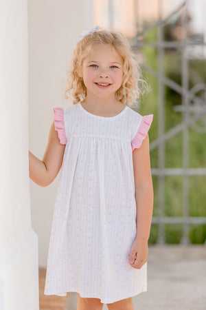 Scarlett Scallop Floral Dress
