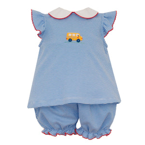 Periwinkle Girls School Bus Set