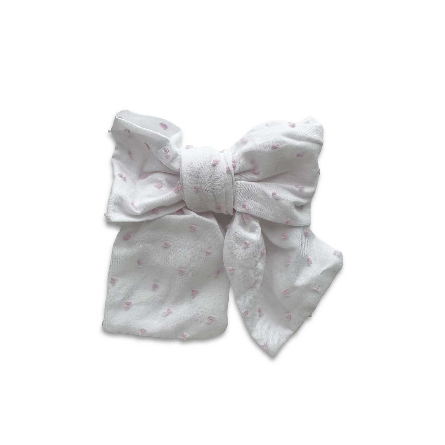 Duo Swiss Dot Cotton Sailor Bow