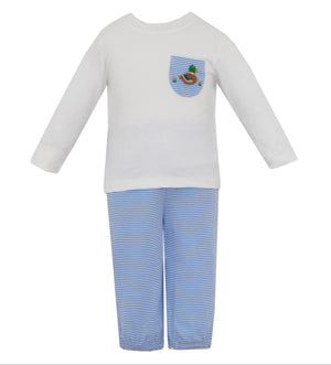 Blue Mallard Duck Pant Set