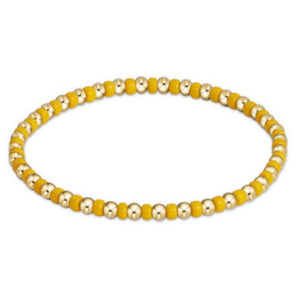 E Newton Golden Yellow Gameday Hope Grateful Bracelet