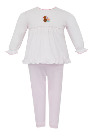Pink Stripe Turkey Tunic Set (Toddler)