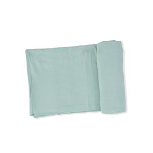 Solid Misty Blue Swaddle Blanket