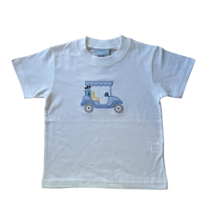 Gingham Golf Cart Tee