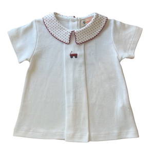 Red Wagon Pleated Top