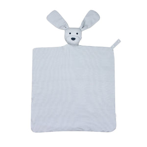 Dusty Blue Mini Stripe Dog Lovey Blanket