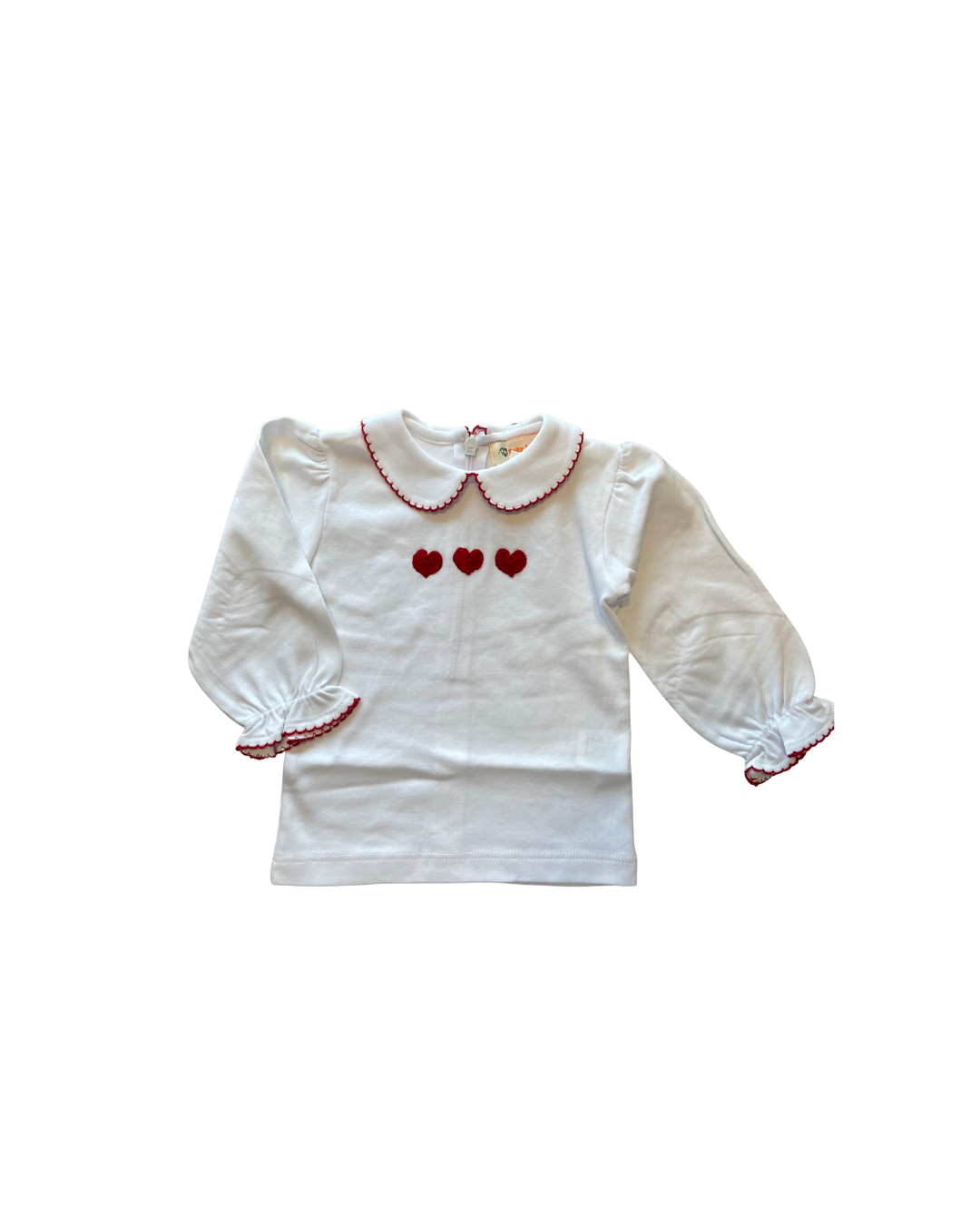 Three Hearts LS Girl Shirt (Baby)