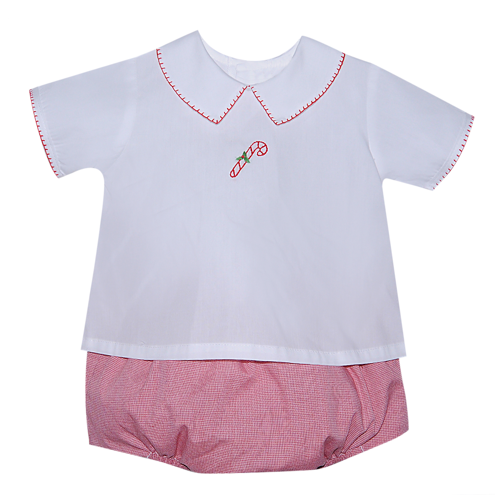Candy Cane Bailey Boy Diaper Set