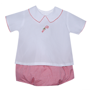 Candy Cane Bailey Boy Diaper Set