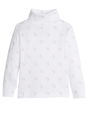 Printed Unicorn Turtleneck