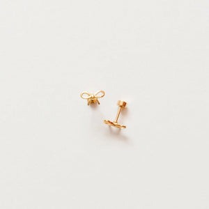 Gold Bow Earrings