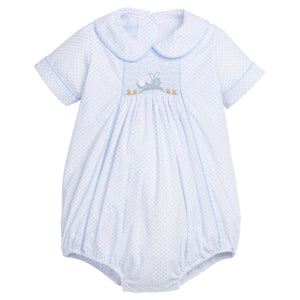 Smocked Bubble - Blue Bunny (Toddler)