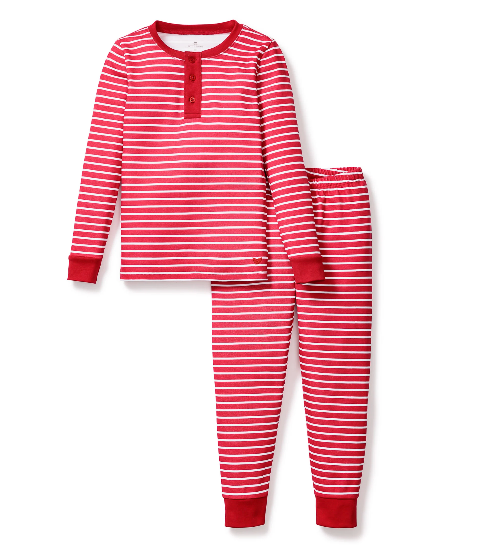 Pima Red Stripe Pajama Set (Kid)