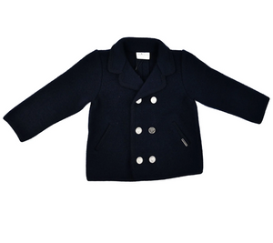 Navy Double Breasted Coat (Kid)