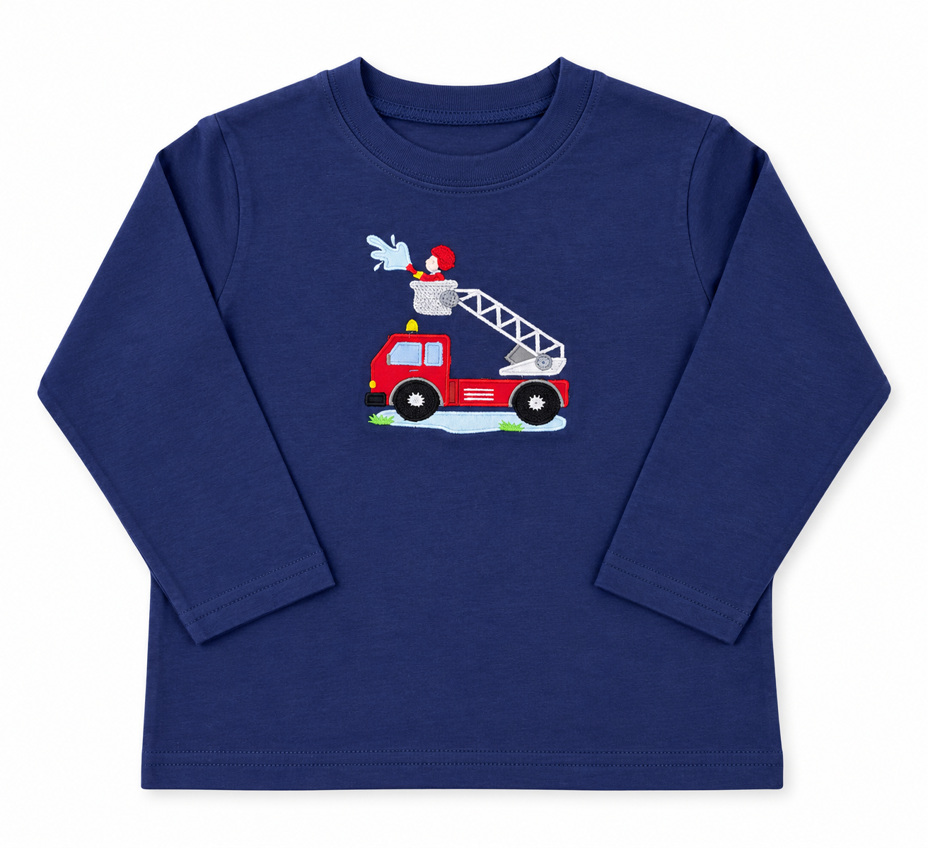Navy Firetruck Tee