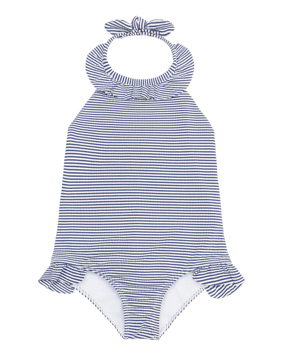 Pacific Stripe Ruffle Halter One Piece (Baby)