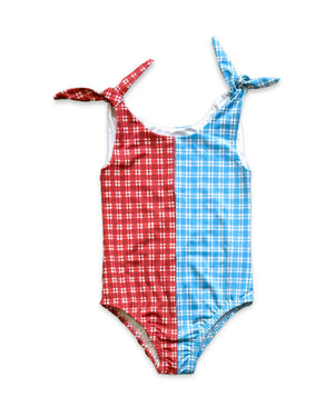 Cherry Check & Dockside Checks Twist Suit