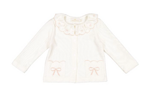 Bow Knit Cardigan-Pink & Blue (Toddler)