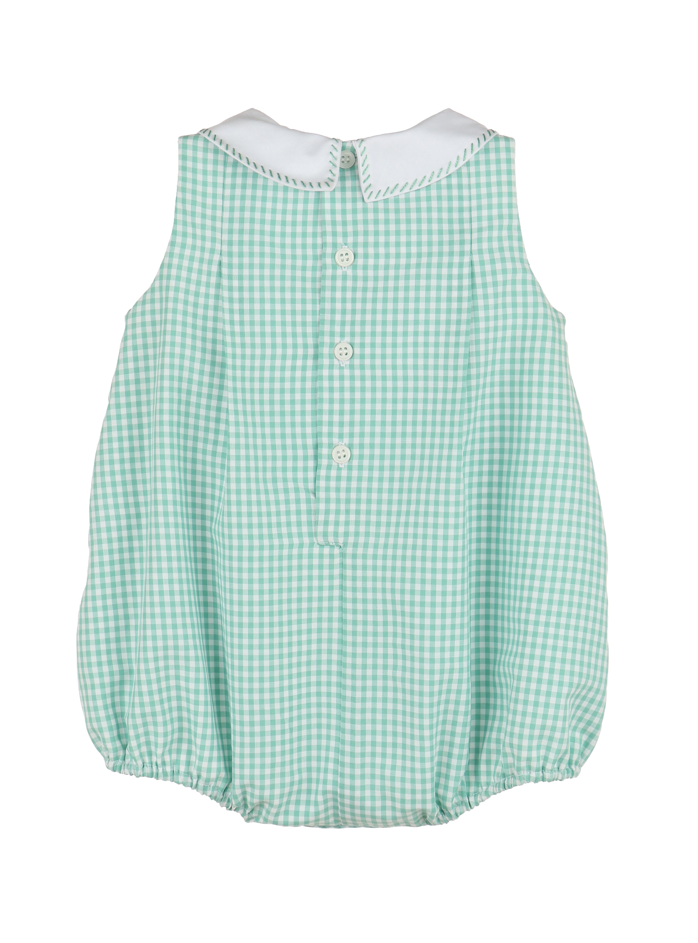 Checks Green Tab Boy Bubble (Infant)