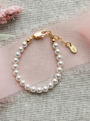 Gold-Plated Pearl Baby Bracelet 0-12M