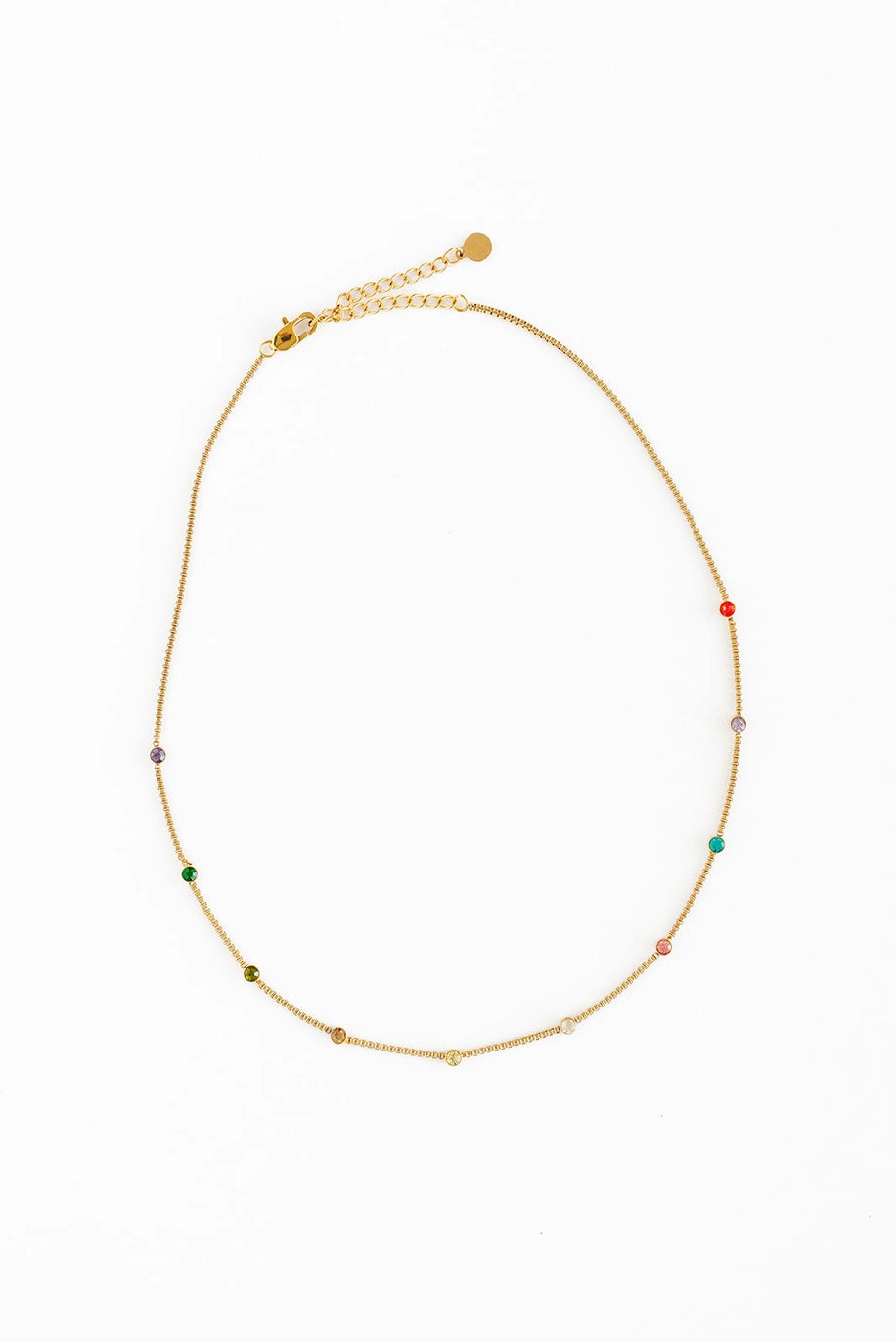 Rainbow Gem Necklace