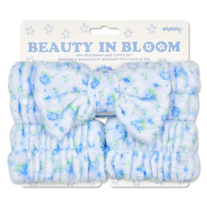 Blue Ditsy Spa Set