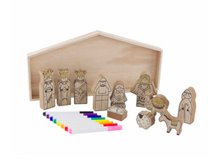 DIY Wood Nativity Set