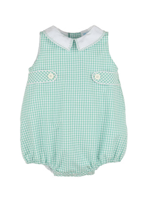 Checks Green Tab Boy Bubble (Infant)