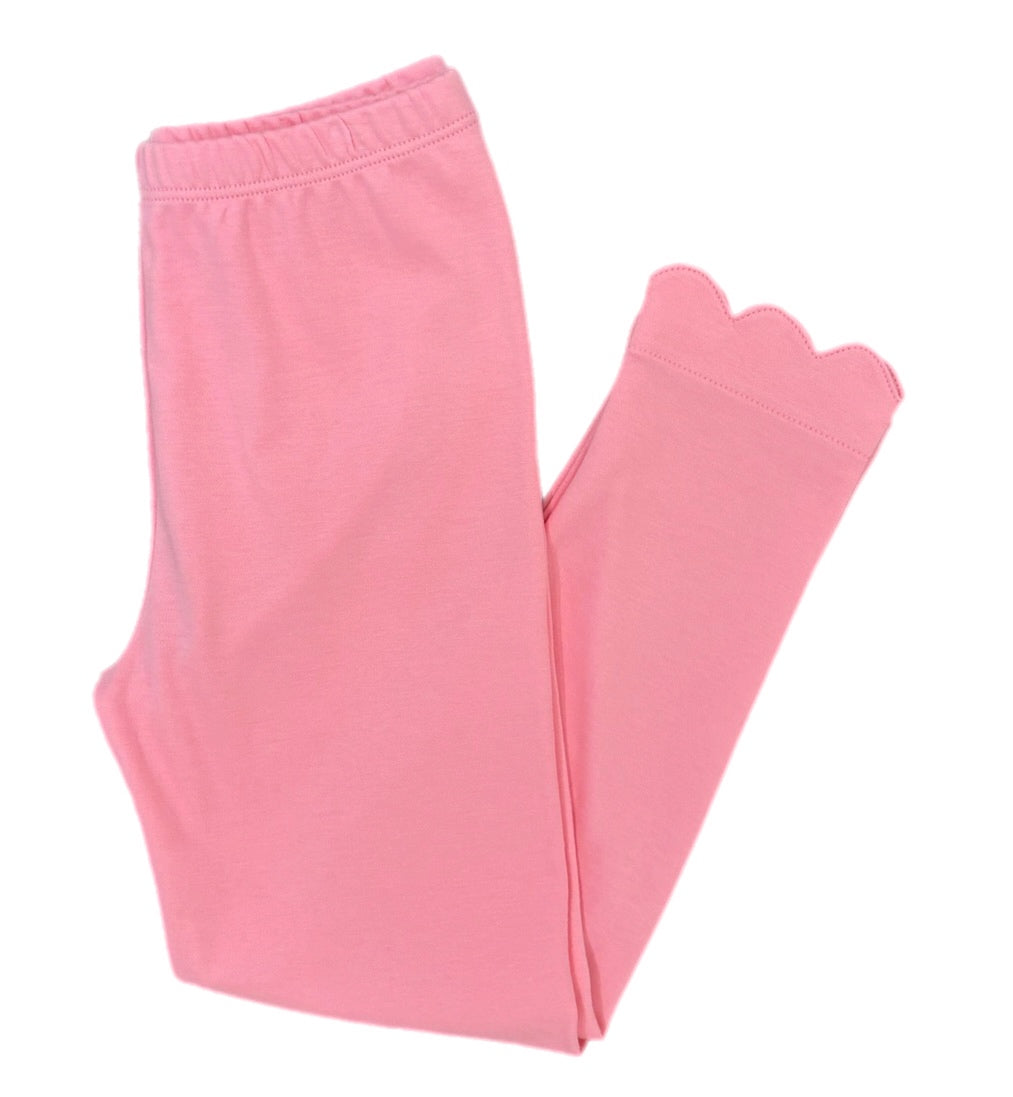 *PRE-ORDER* Pink Scallop Legging (Kid)