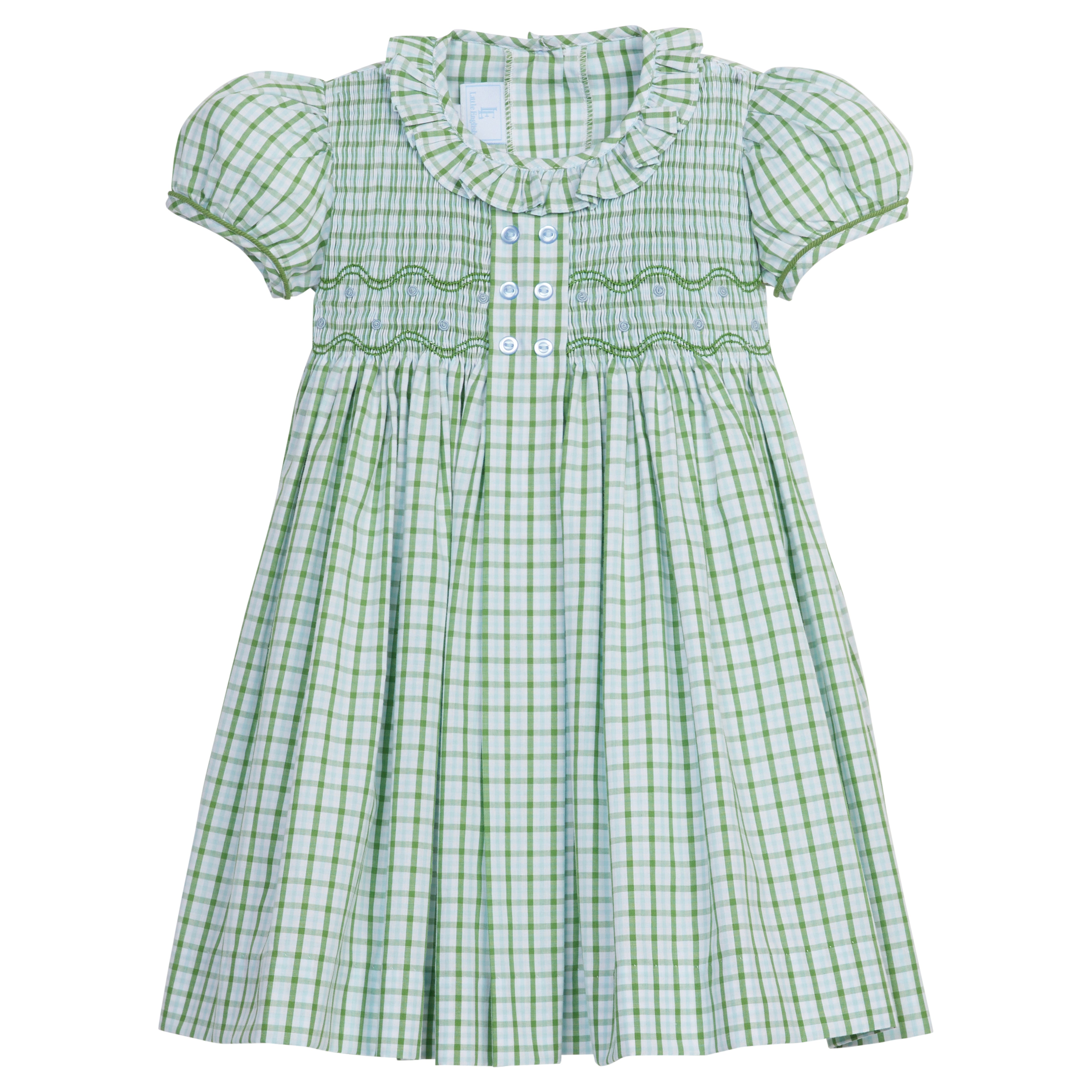 Smocked Bridget Dress-Leland Plaid (Toddler)