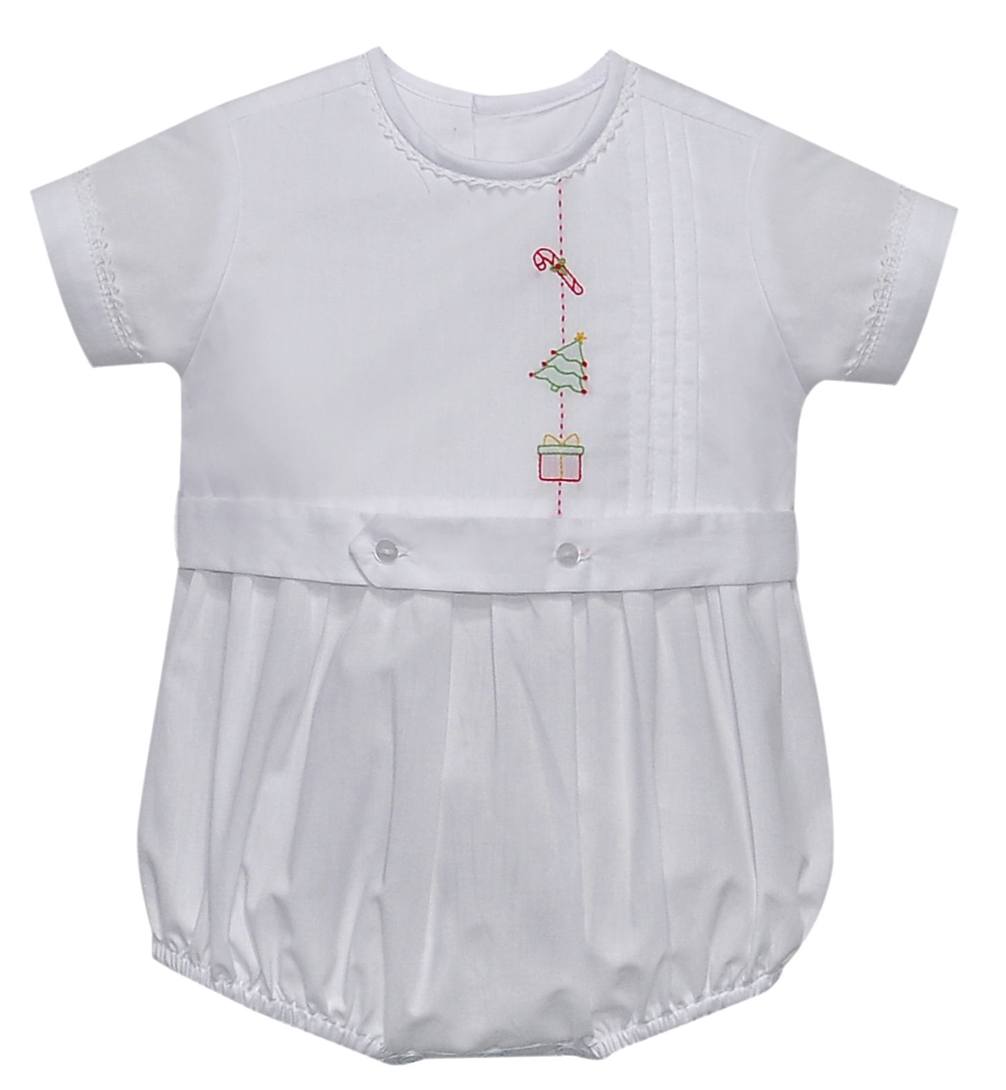 Sage Boy Christmas Emb Bubble (Baby)