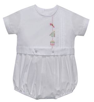 Sage Boy Christmas Emb Bubble (Infant)
