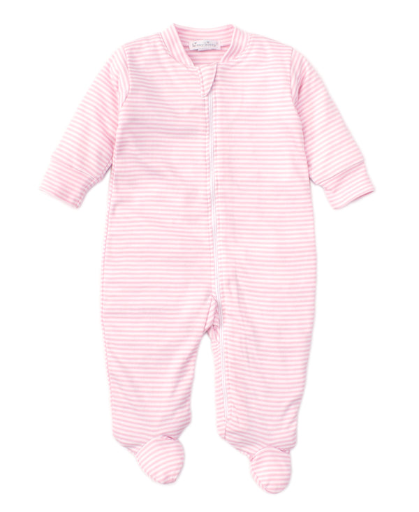 Pink Stripes Footie (Infant)