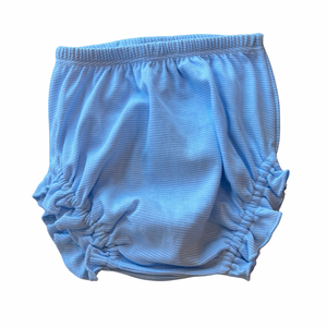 Girl Light Blue Stripe Diaper Cover