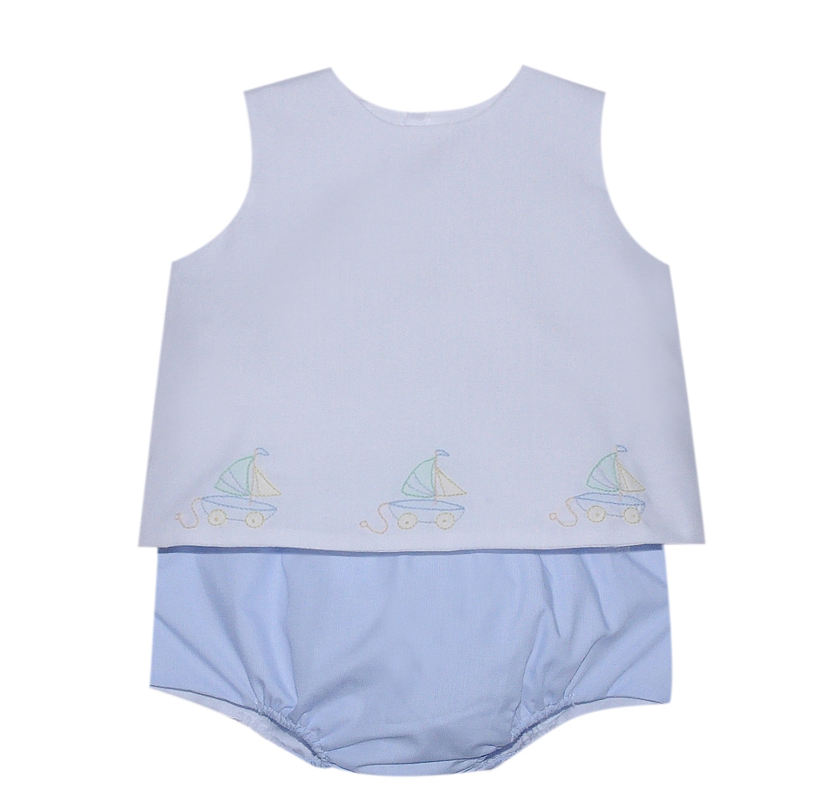 Diaper Set Bailey Sailboat Blue (Baby)