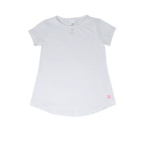 Bridget Basic Tee-Coconut & Pink (Toddler)