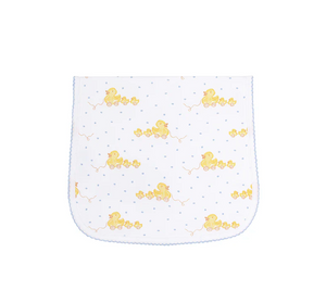 Ducks Print Burp Cloth-Pink & Blue