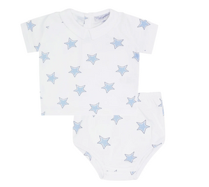 Blue Stars Diaper Cover Set (Baby)
