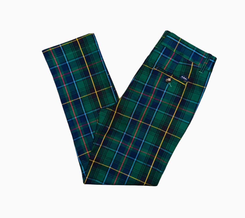 Navy Tartan Palmetto Pant (Kid)