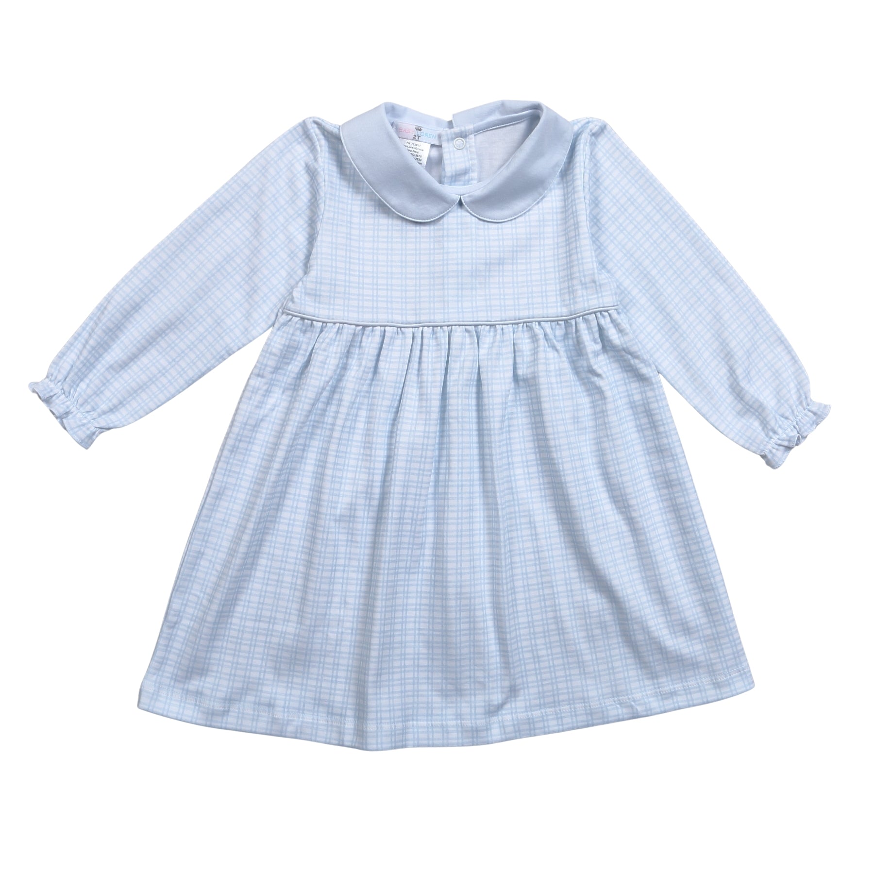 Blue Plaid Pima Dress (Toddler)