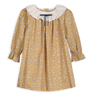 Breton Goldie Floral Dress with Bow (Kid/Big Kid)